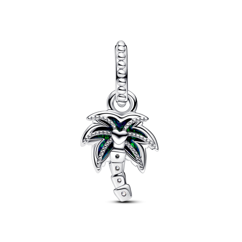 Charms-zawieszka Pandora Opalizująca zielona palma 793352C01