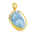 Zawieszka pozłacana larimar w kropli IU-lar-kropla Gold próba 925