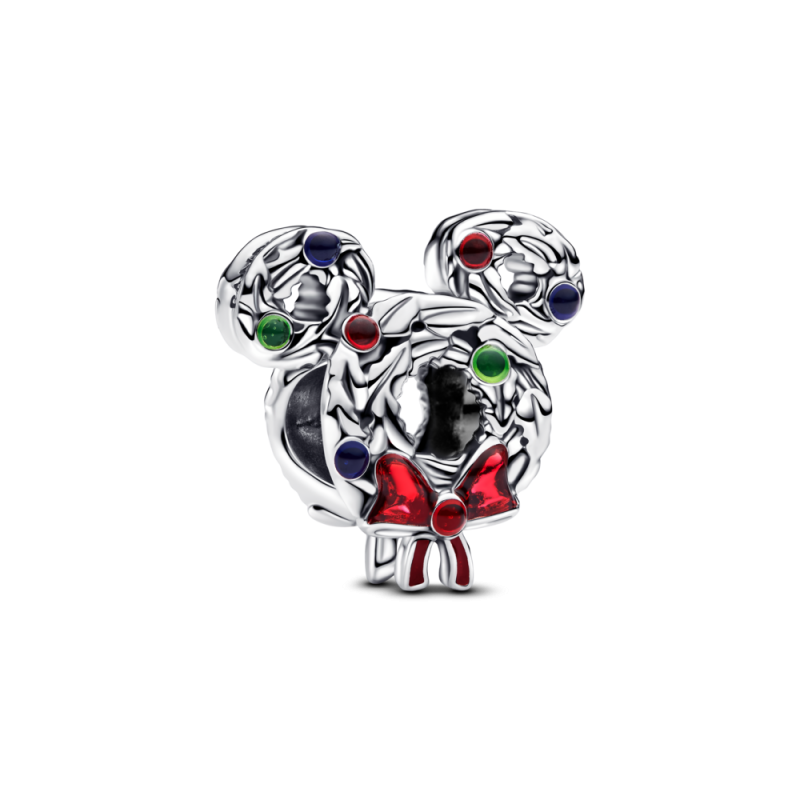 Charms Pandora Disney Myszka Miki Świąteczny wieniec 793531C01