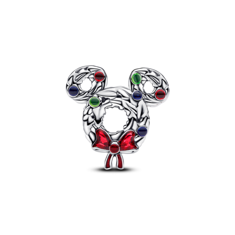 Charms Pandora Disney Myszka Miki Świąteczny wieniec 793531C01